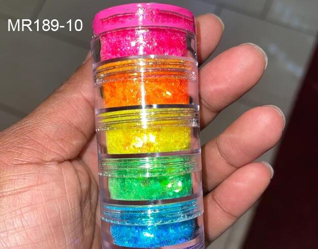 🌟Decoração de Unhas! - Pó Neon, Glitters, Brilhos, Pó Croma🌟