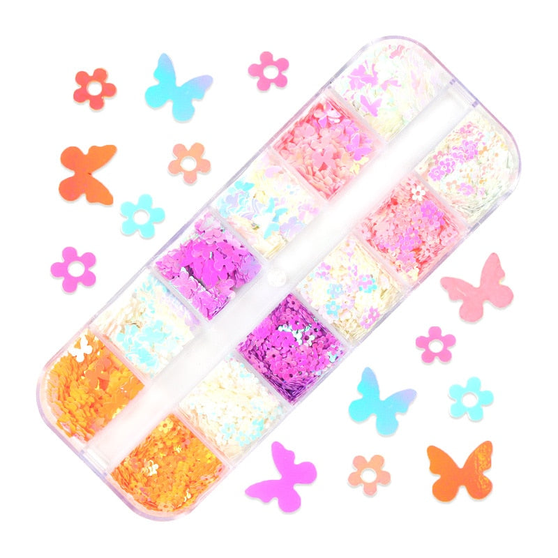 85 Decorações Fluorescente e 3d para Nail Arts - Unhas de gel encapsuladas