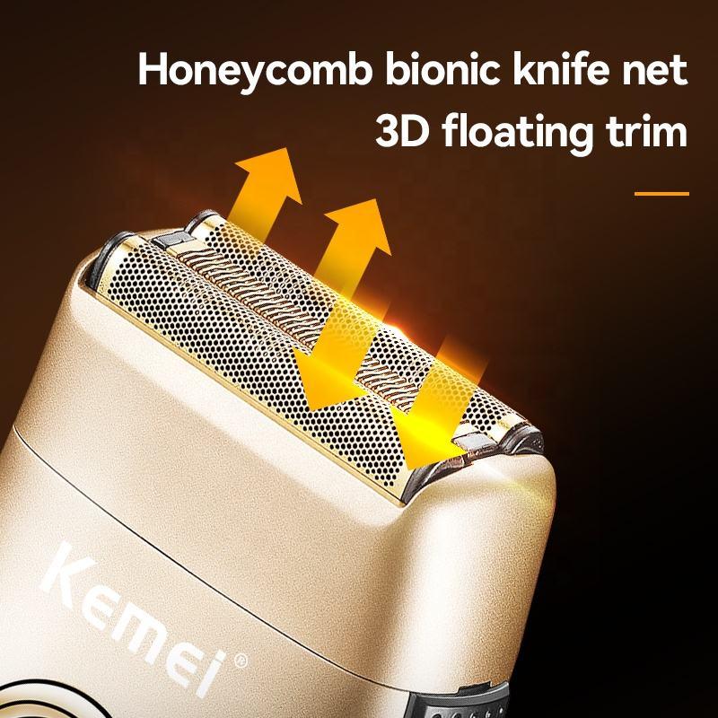 Super Shaver Kemei Km3209 de 3 Malhas Com Suporte - GoShopp