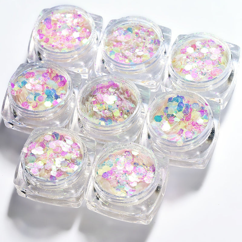 🌟Decoração de Unhas! - Pó Neon, Glitters, Brilhos, Pó Croma🌟