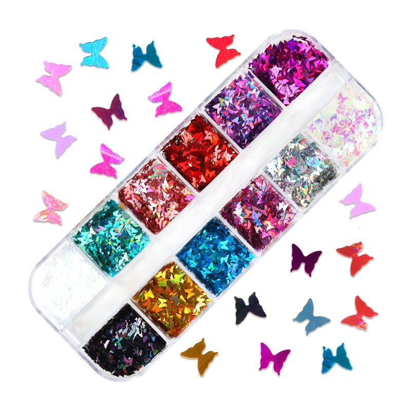 85 Decorações Fluorescente e 3d para Nail Arts - Unhas de gel encapsuladas