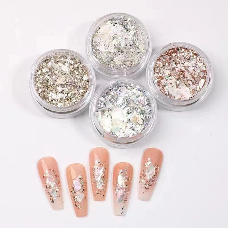 🌟Decoração de Unhas! - Pó Neon, Glitters, Brilhos, Pó Croma🌟