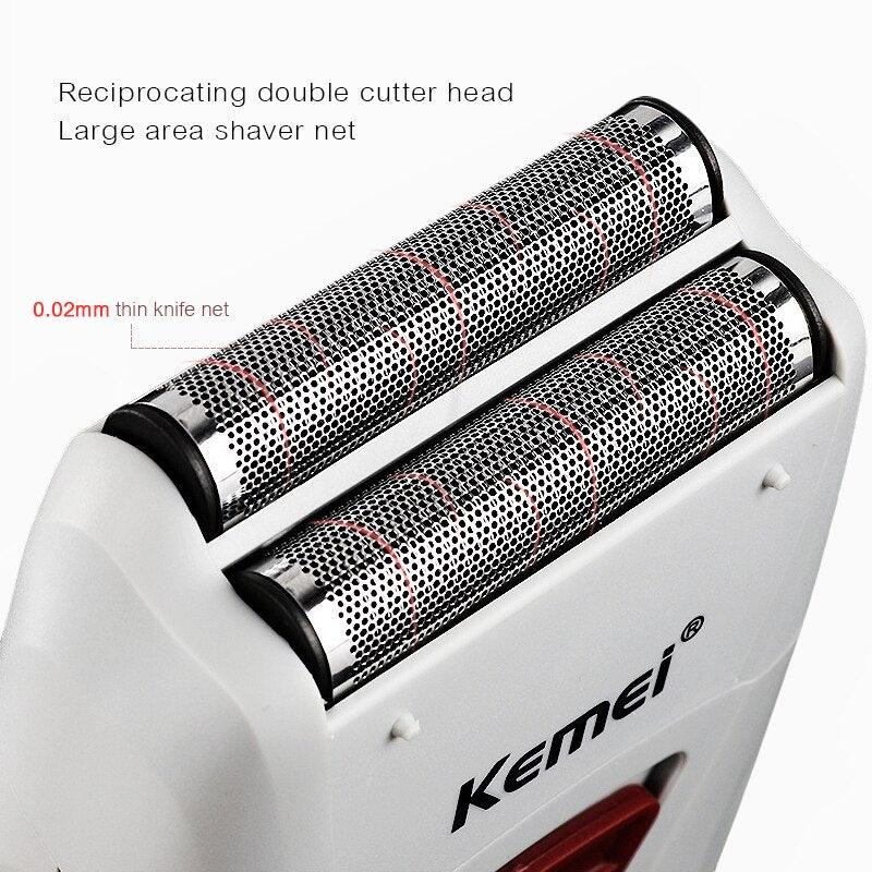 Shaver Kemei KM-3382 branco 100V/240V - GoShopp
