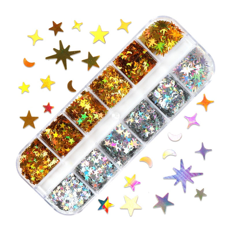 85 Decorações Fluorescente e 3d para Nail Arts - Unhas de gel encapsuladas