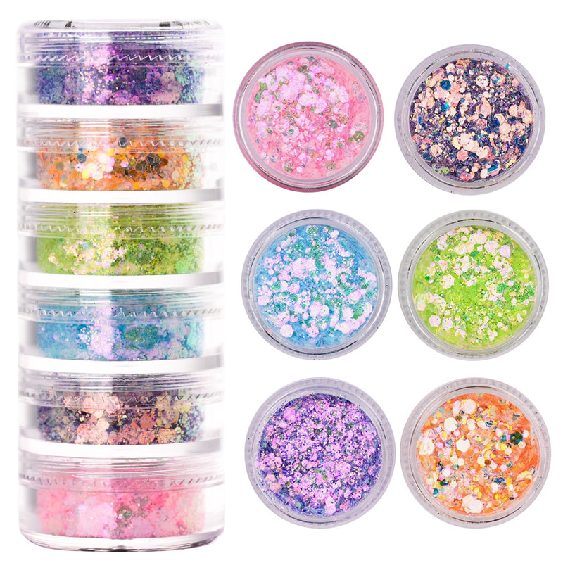 🌟Decoração de Unhas! - Pó Neon, Glitters, Brilhos, Pó Croma🌟