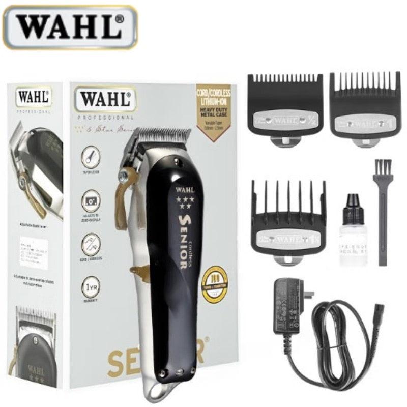 MÁQUINA DE CORTE SENIOR BLACK CORDLESS SEM FIO WAHL BIVOLT - GoShopp